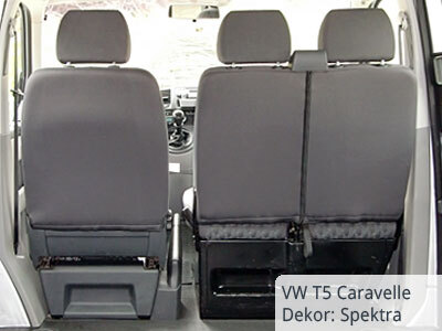 Passform Sitzbezüge Transporter für VW T5, passgenauer Stoff